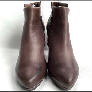 Paul Green Alexa Booties Brown Leather High Heeled - image 1